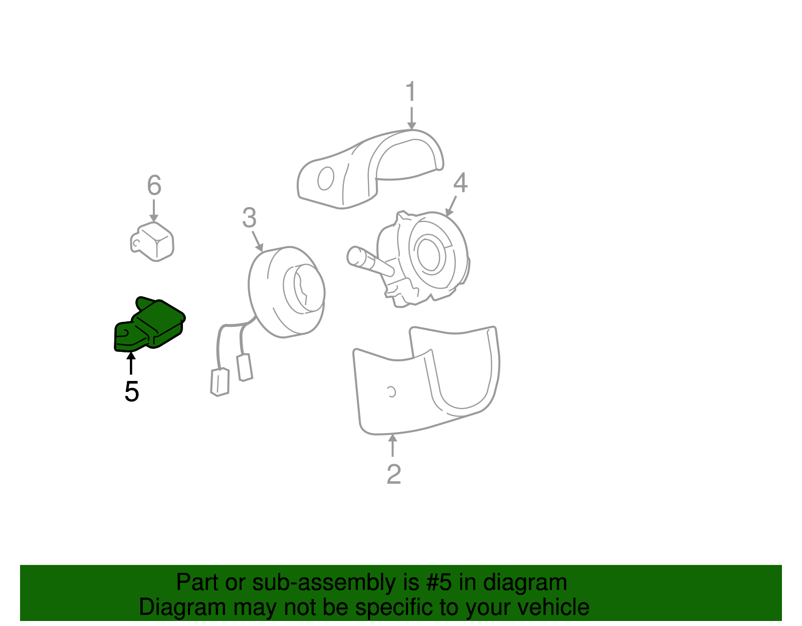 Lock Mechanism - Ford (XW4Z-3K772-AB)