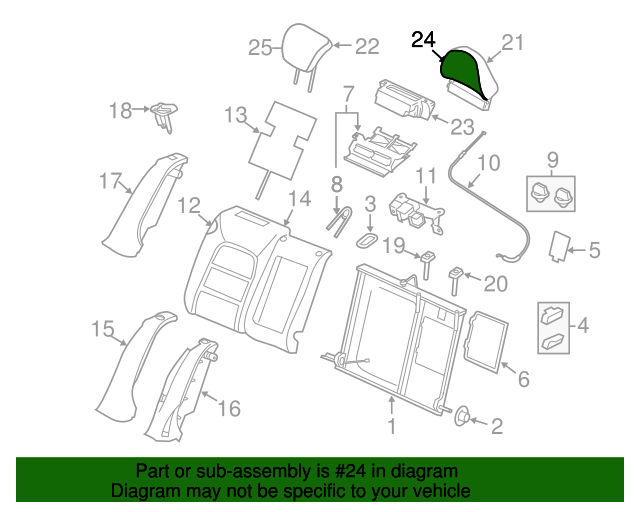 39827493 Headrest Cover 2014 2015 Volvo S60 Volvo OEM Parts Direct
