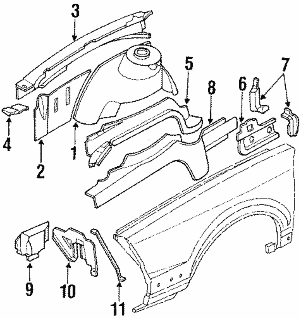 Upper Rail Reinforcement - GM (20292556)