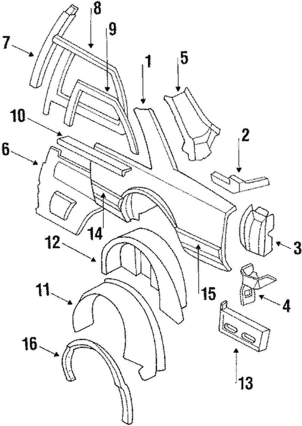 Molding Kit, Rear Whl Opg - GM (12327947)