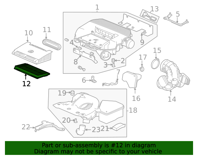 Genuine OEM Acura Air Filter Part 1722061AA00 Acura Parts For Less