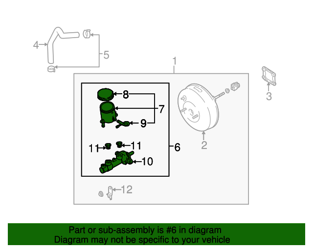 0K30A43400C Master Cylinder 2001 Kia Rio Kia.Parts Store
