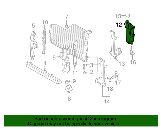 17117573751 20032008 BMW Z4 Expansion Tank (17117573751) BMW