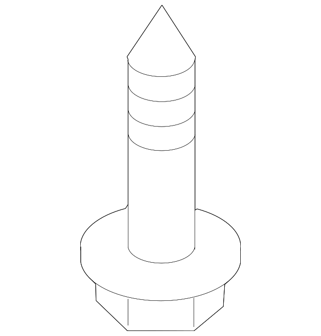 Coat Hook Screw - Toyota (90159-60382)