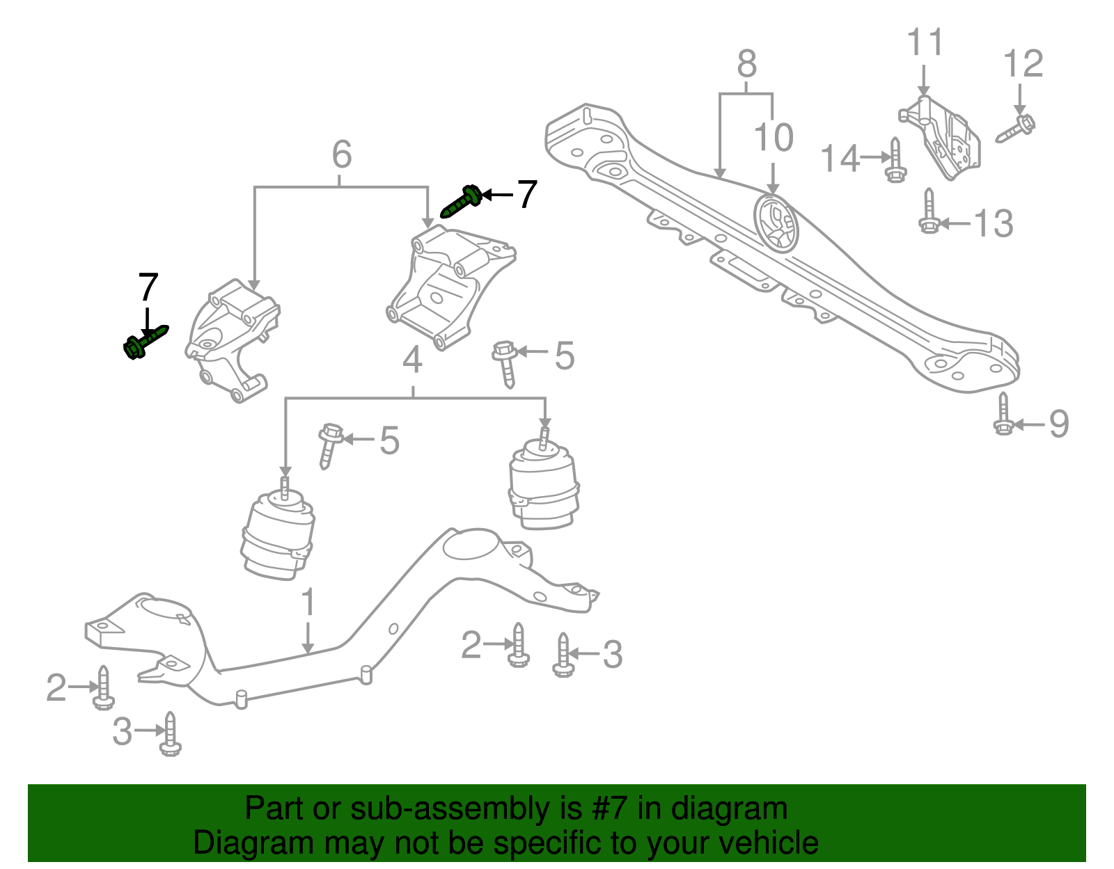 Mount Bracket Mount Bolt - Volkswagen (N-909-784-04)