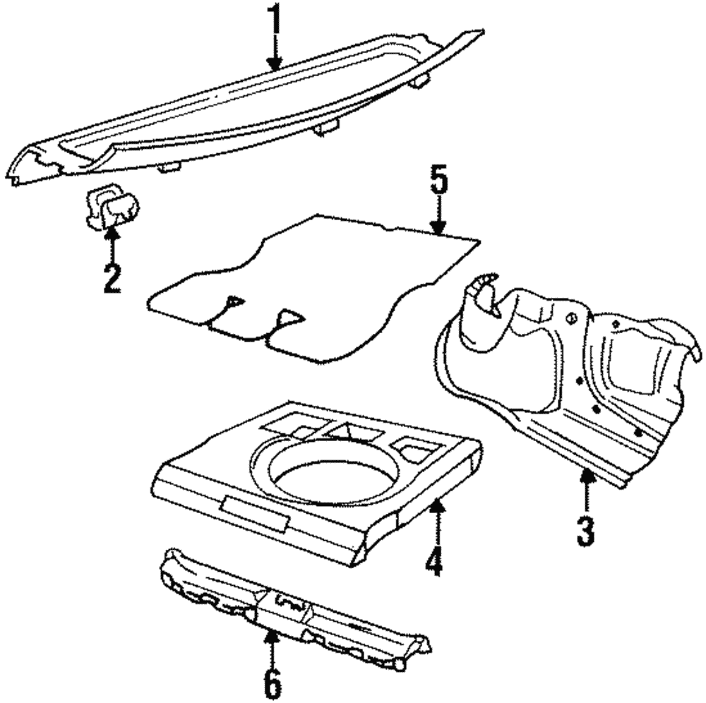 Pkg Tray Trim Clip - Volkswagen (N-905-143-01)