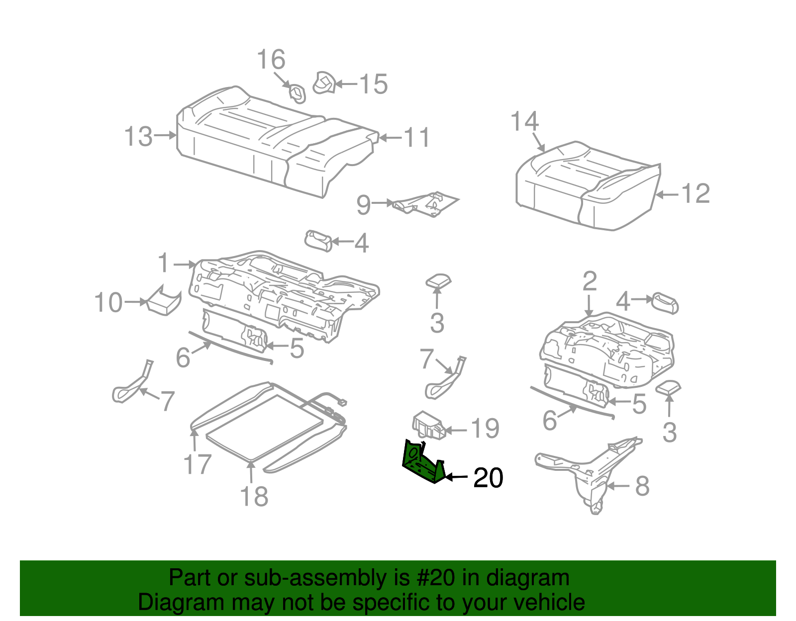 Control Module Bracket - Volkswagen (7L0-959-667-J)