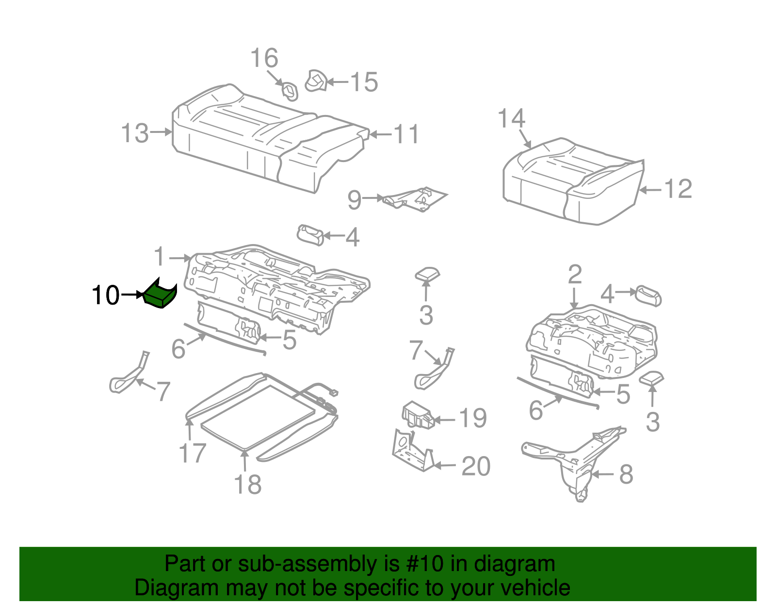Center Cover - Volkswagen (7L0-885-935)