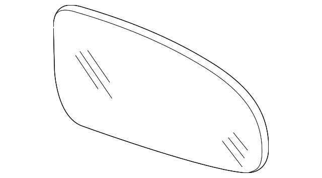 Passenger Side Rearview Mirror Glass - GM (96493560)