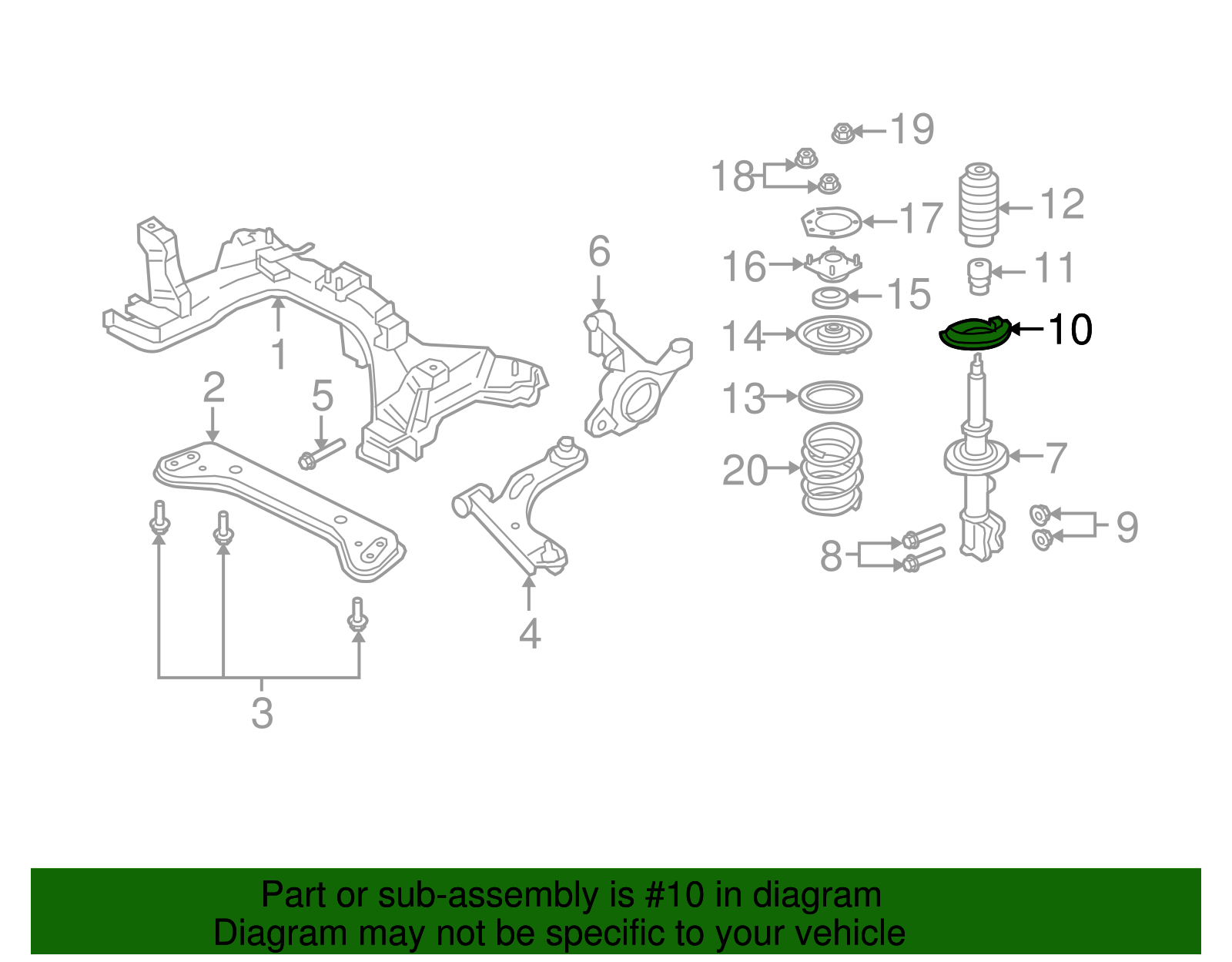 Spring Seat - Ford (YL8Z-5A307-AA)