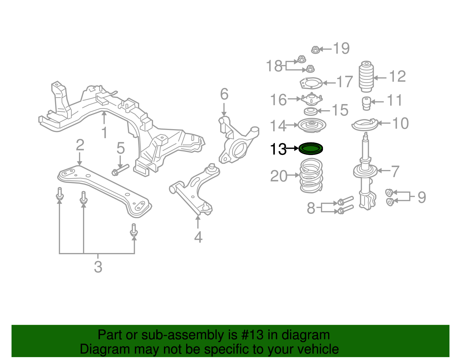 Spring Retainer - Ford (YL8Z-5793-AA)