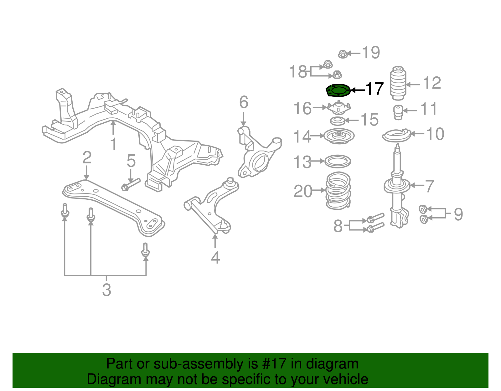 Plate Reinforcement - Ford (YL8Z-18A049-AB)