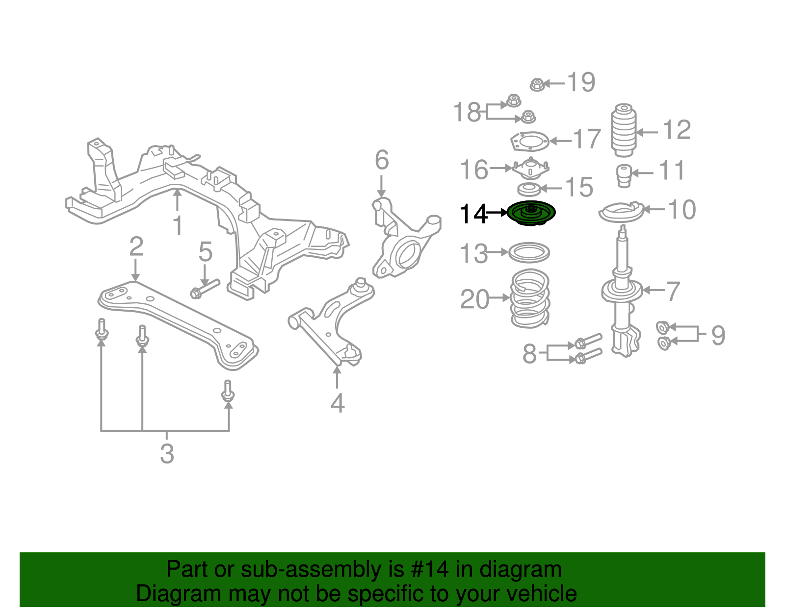 Spring Retainer Retainer Plate - Ford (YL8Z-5A306-AA)