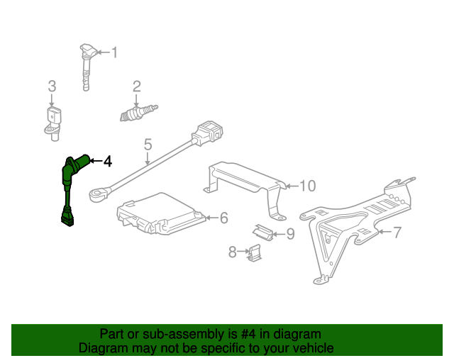 20072010 Audi Q7 Crankshaft Sensor 022957147A OEM Parts Online
