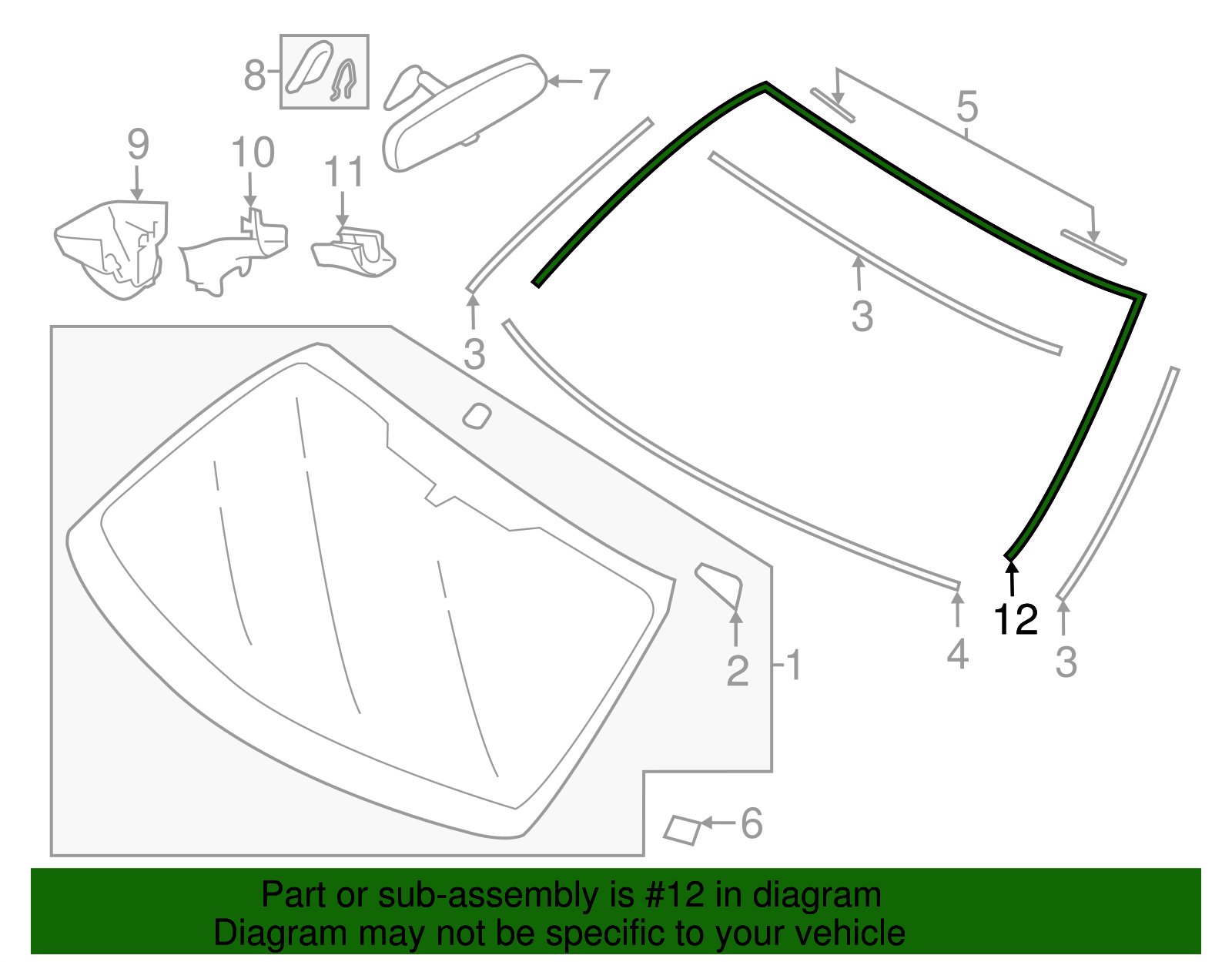 Reveal Molding - Toyota (SU003-01893)