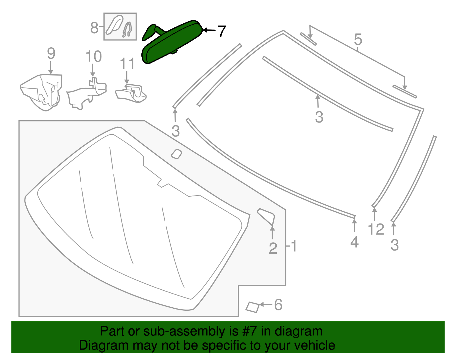 Mirror Assembly - Scion (SU003-03184)