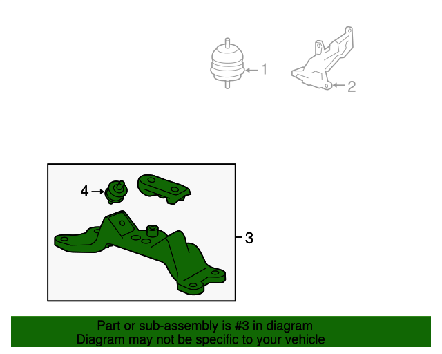 20945771 Mount New OEM Part From GM Parts Direct GM Parts Store