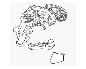ECCPP Side View Mirrors For 2003-2008 Toyota Corolla - Driver & Passenger Set