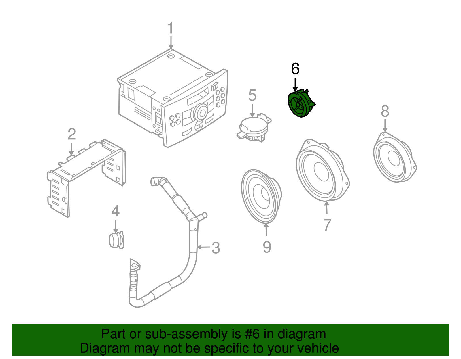 Speaker, Rdo Front S/D - GM (93181120)