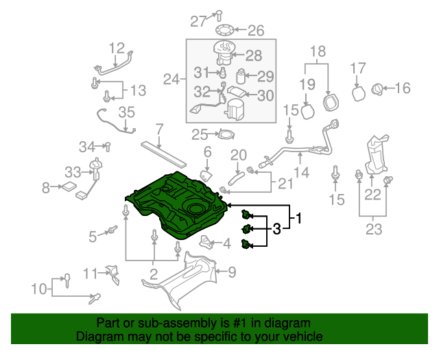 20072015 Mazda CX9 Fuel Tank TD1342110K