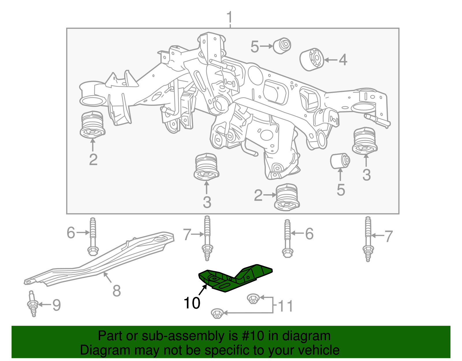 Rear Suspension Bracket - GM (84034727)