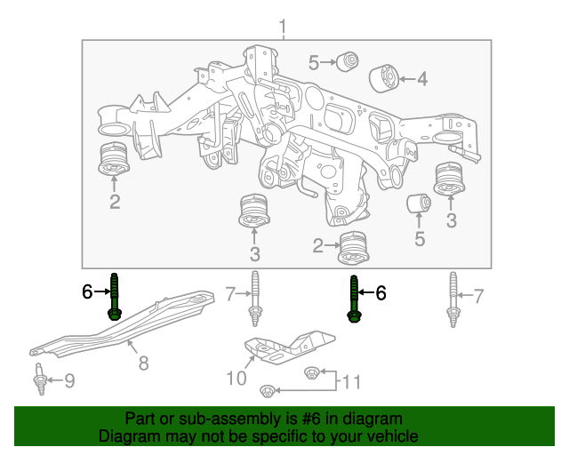 11547921 GM Cradle Bolt GM Parts Store