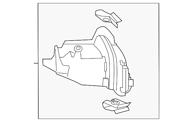 74591-STK-A00 Genuine Acura Left Rear Fender (Inner)