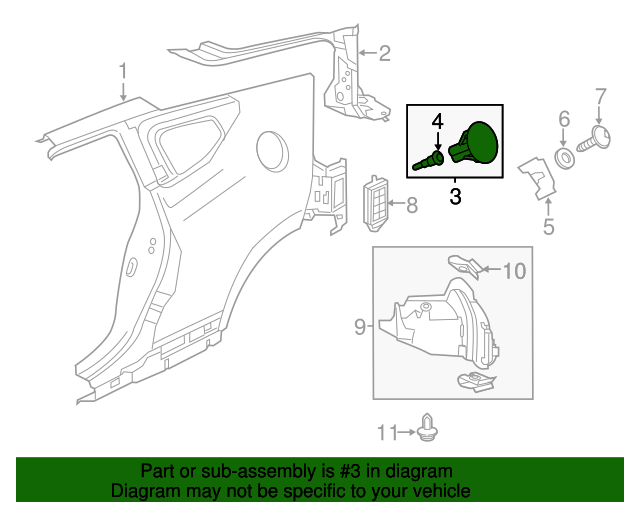 74480SZTA00ZD Adapter Assembly, Fuel Filler Lid*NH731P* (Crystal