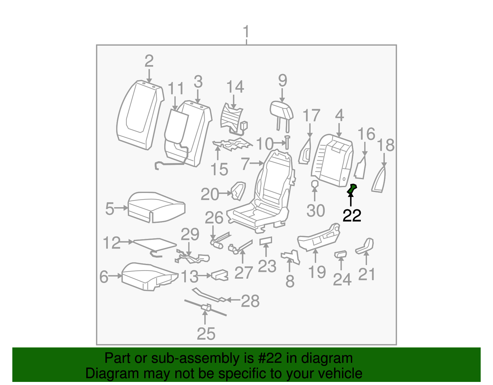 Lever-D/Seat Lumbar Supt Actr           *Neutral L - GM (10376400)