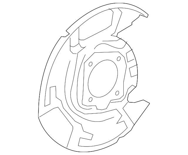 477030C031 Brake Dust Shield (Right, Front) 20072021 Toyota OEM