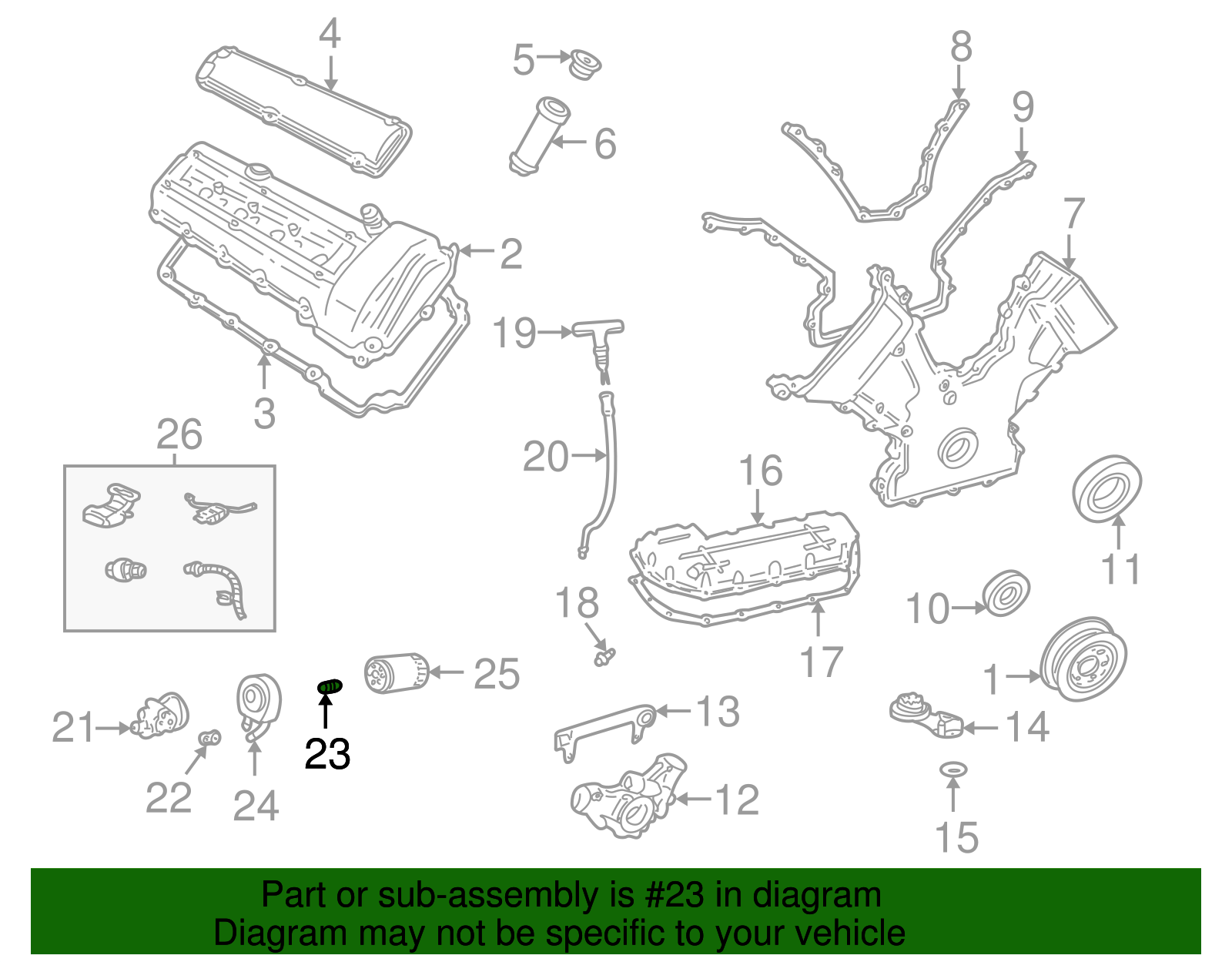 Oil Cooler Insert - Ford (XW4Z-6L626-AA)