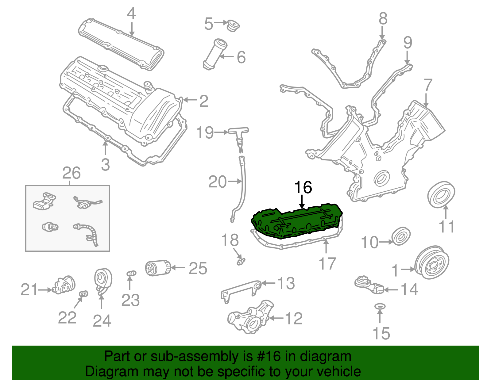 Oil Pan - Ford (XW4Z-6675-AA)