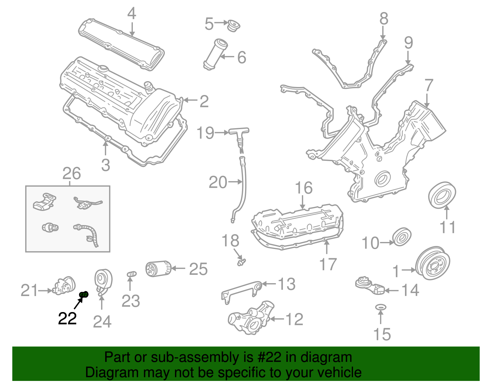Adapter Gasket - Ford (XW4Z-6840-AA)