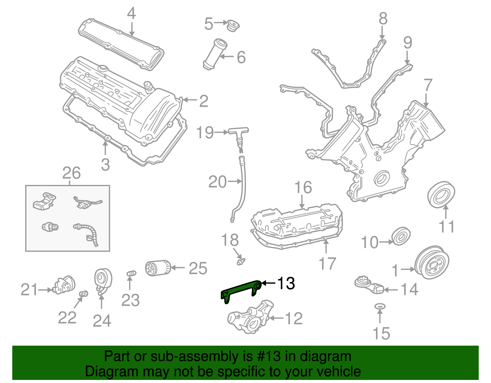 Oil Pump Gasket - Ford (XW4Z-6659-AA)