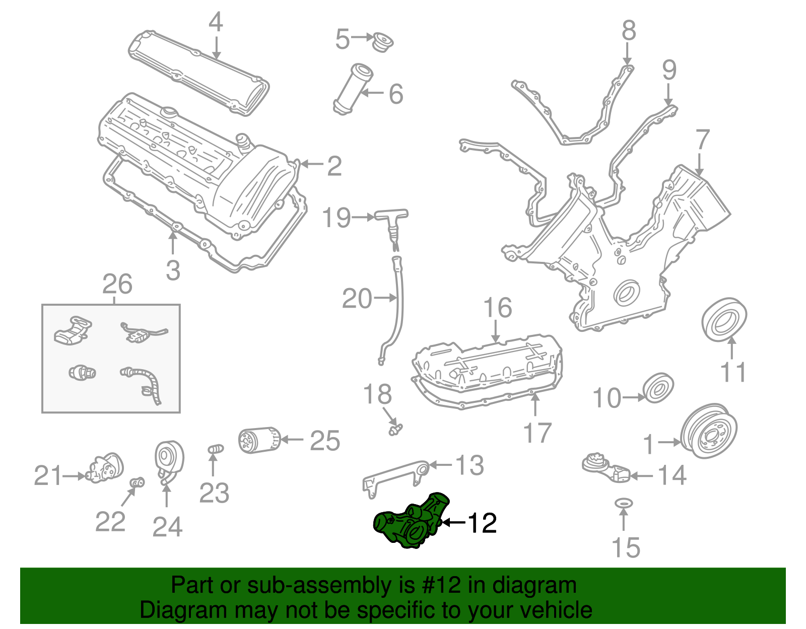Engine Oil Pump - Ford (XW4Z-6600-AA)