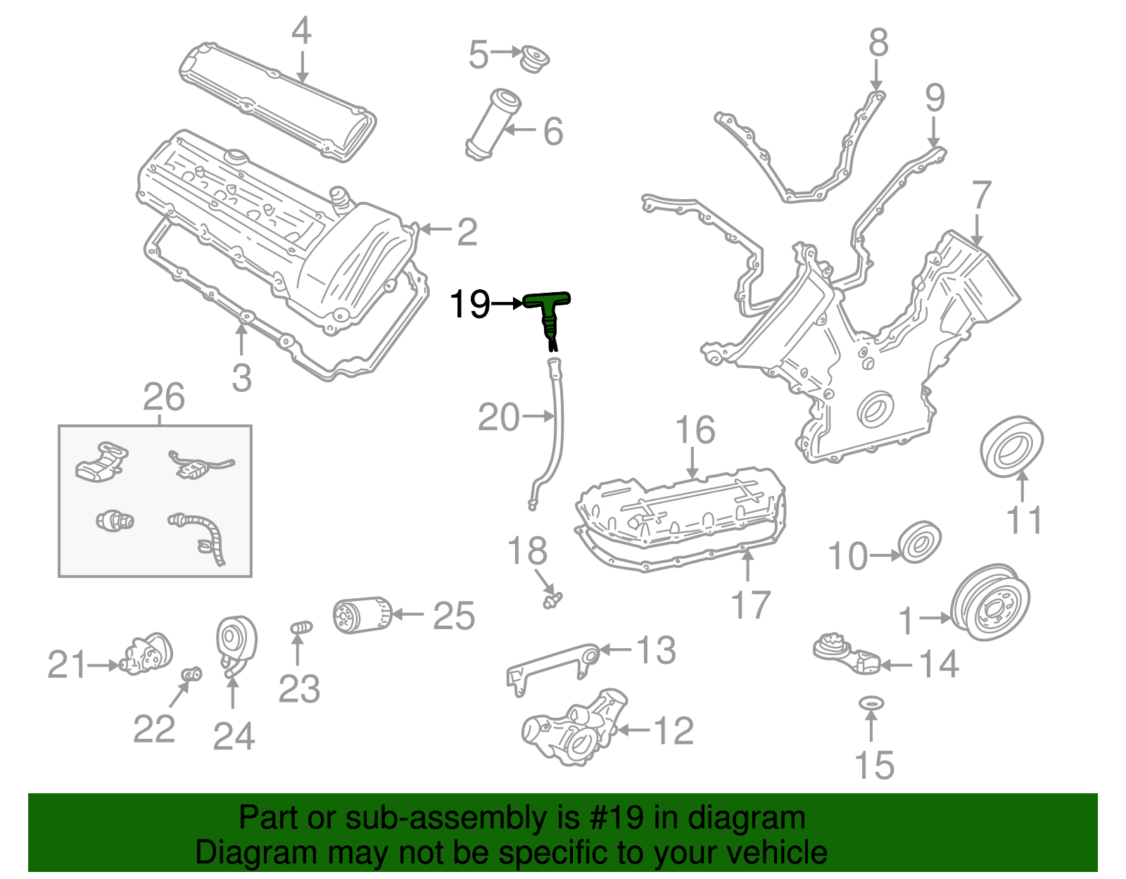 Dipstick - Ford (XW4Z-6750-BA)