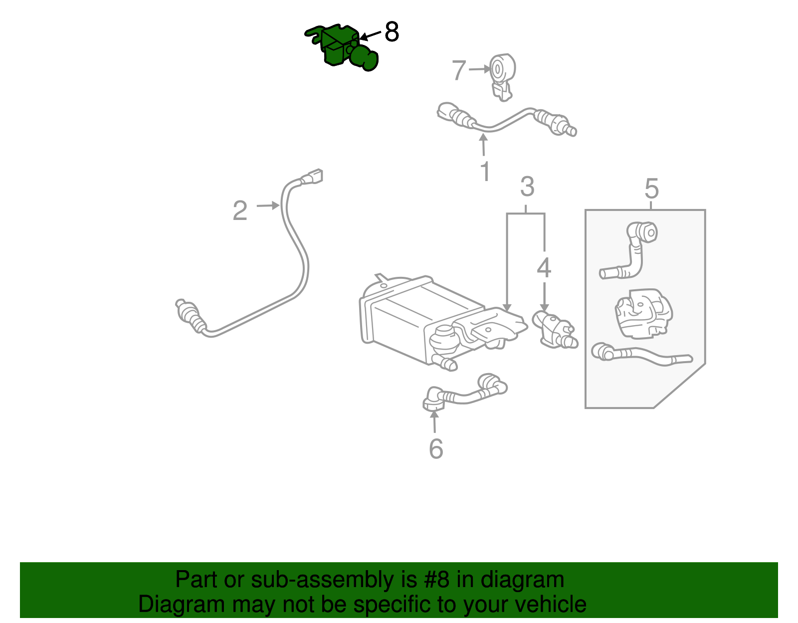 Vapor Canister Purge Solenoid - Toyota (25860-0H020)