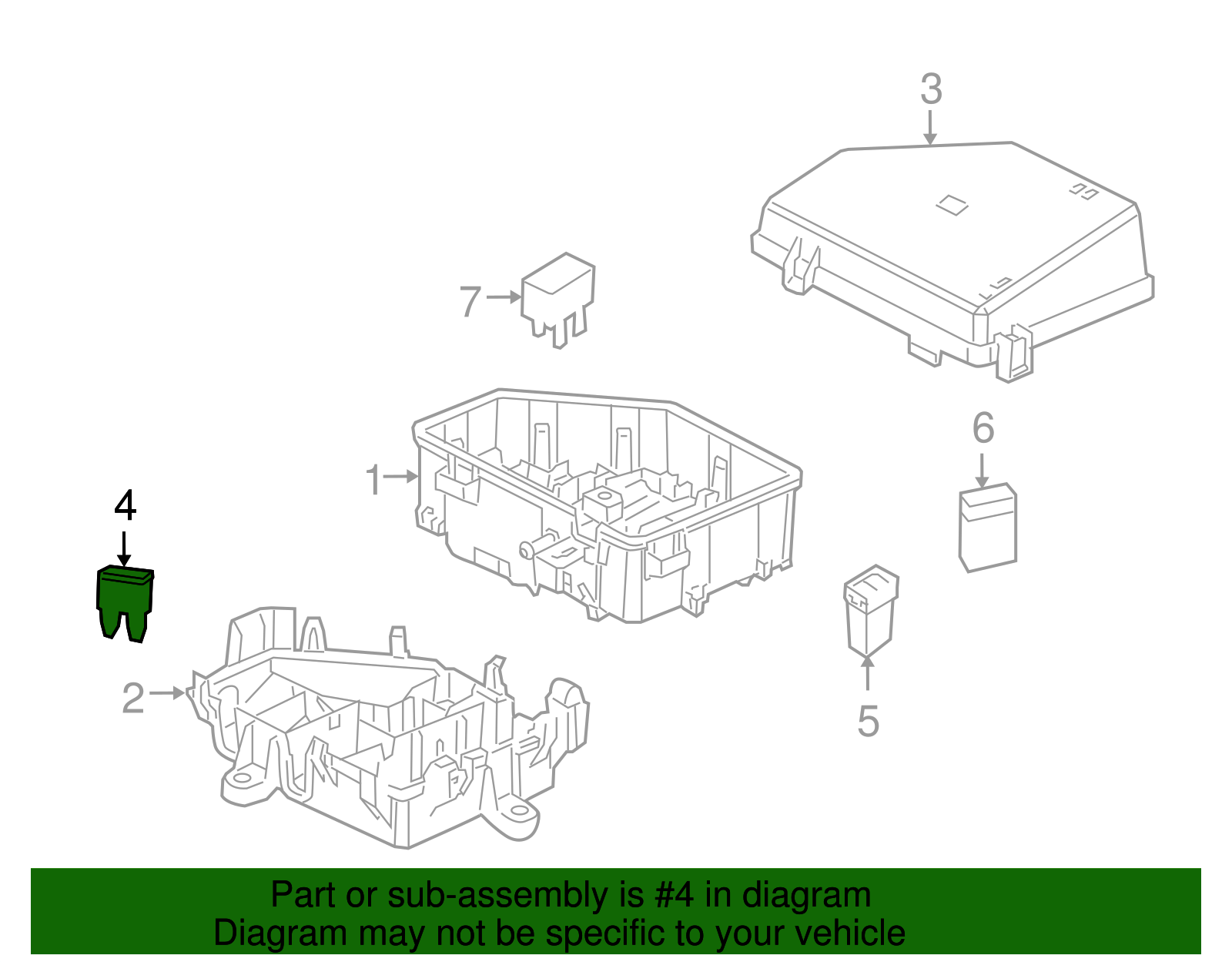 15 Amp Front Compartment Fuse Block Fuse - GM (92199304)