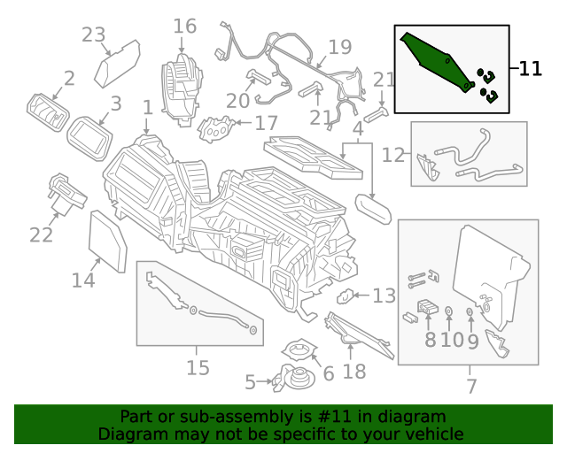 64116993715 Heater Core 20182024 BMW BMW OEM Parts Store