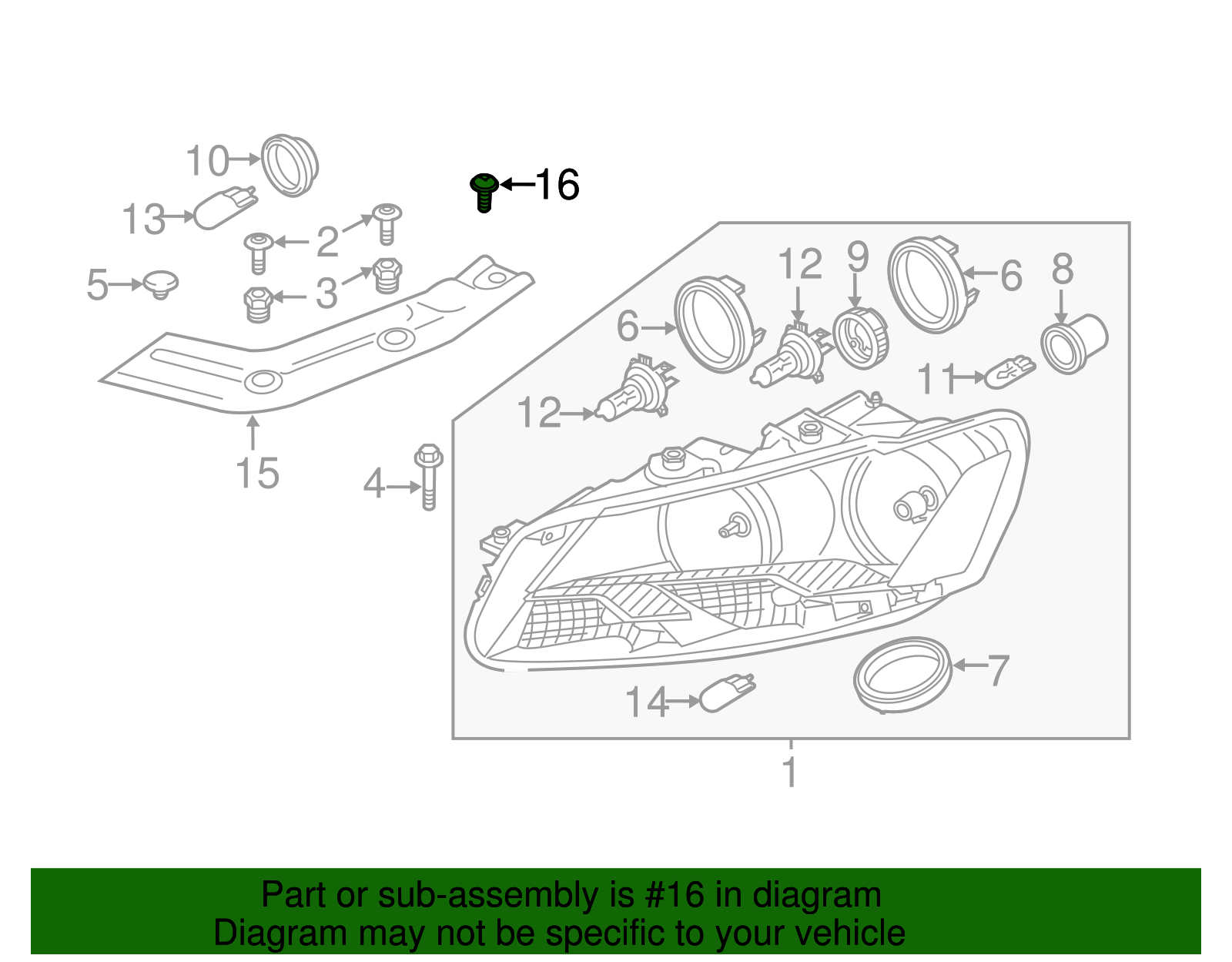 Impact Bar Bolt - Volkswagen (N-909-936-03)