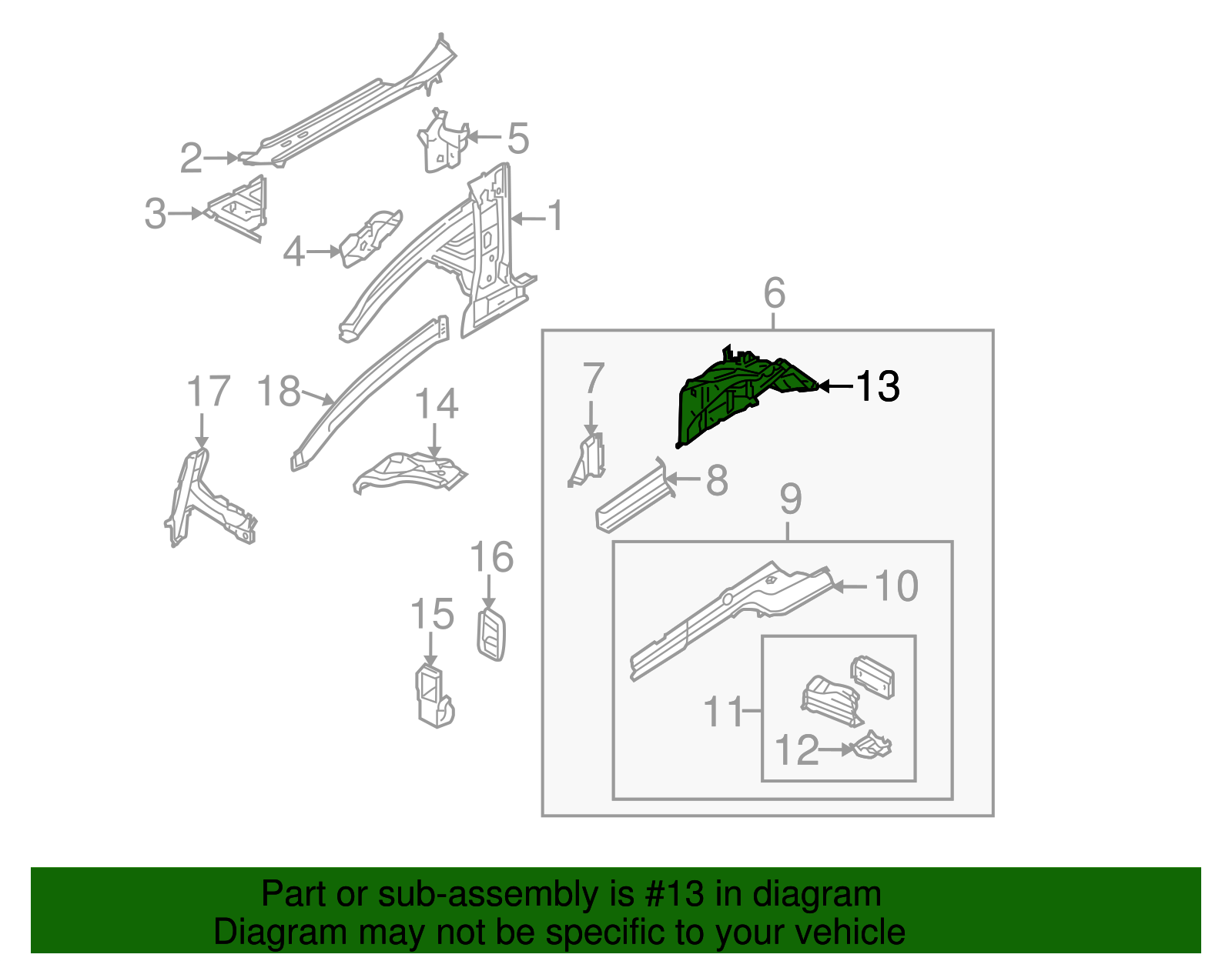 Apron Panel - Volkswagen (7L0803442P)