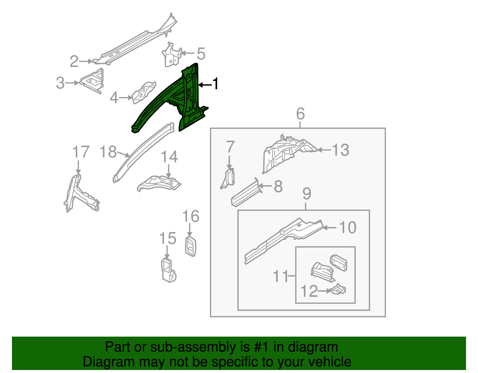 Upper Rail - Volkswagen (7L0-805-191-J)