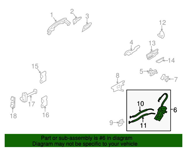 20122017 Hyundai Azera Lock Assembly 814203V000 OEM Parts Online