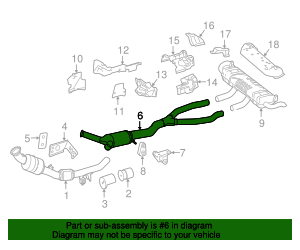Muffler System 292-490-11-00-64 | Mercedes-Benz Parts
