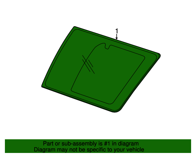 23385169 GM Passenger Side Body Side Rear Window GM Parts Store