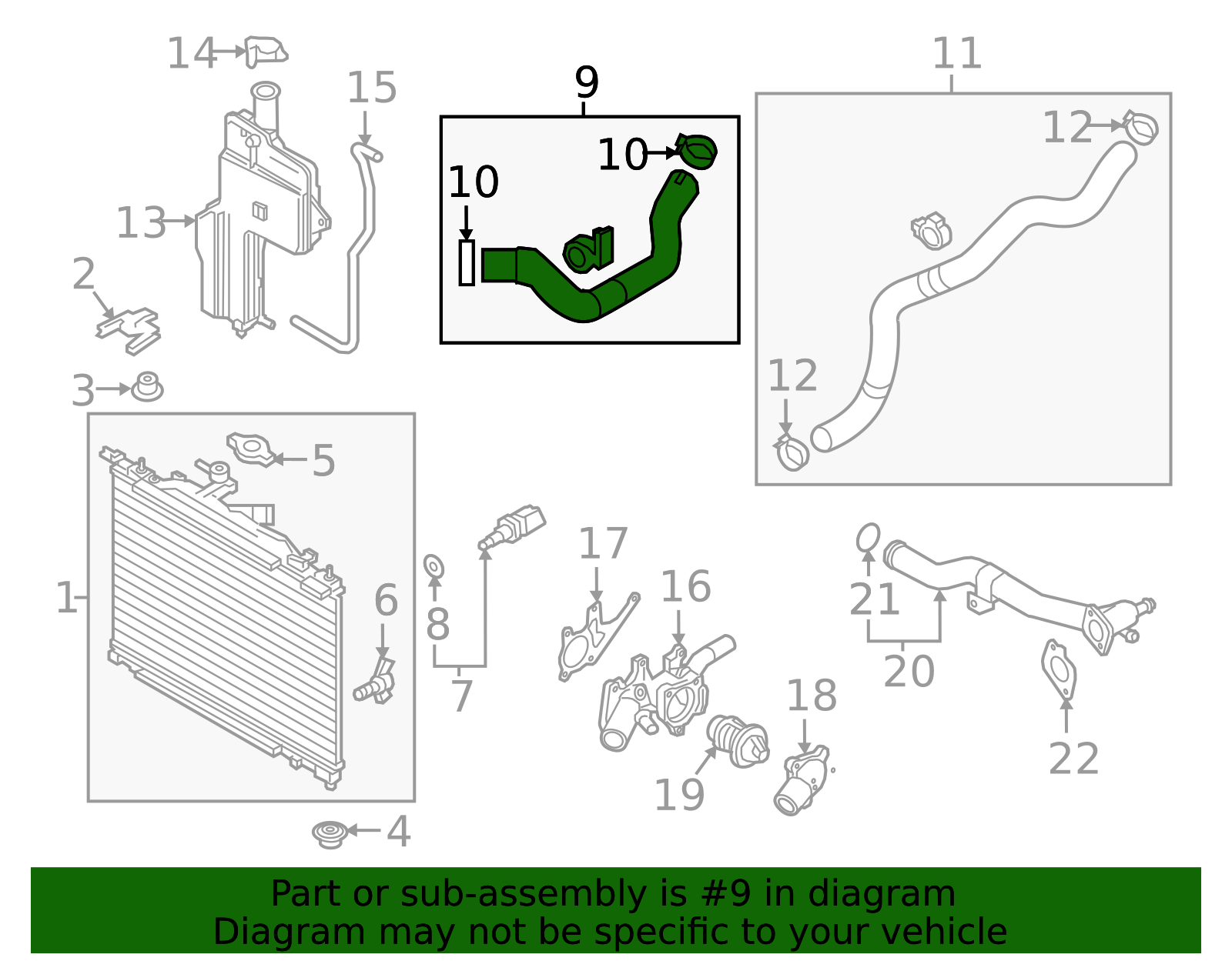 Upper Hose - Scion (16571-WB002)