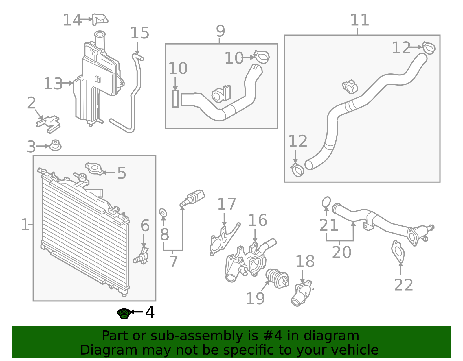 Radiator Assembly Lower Bracket - Toyota (90118-WBB09)