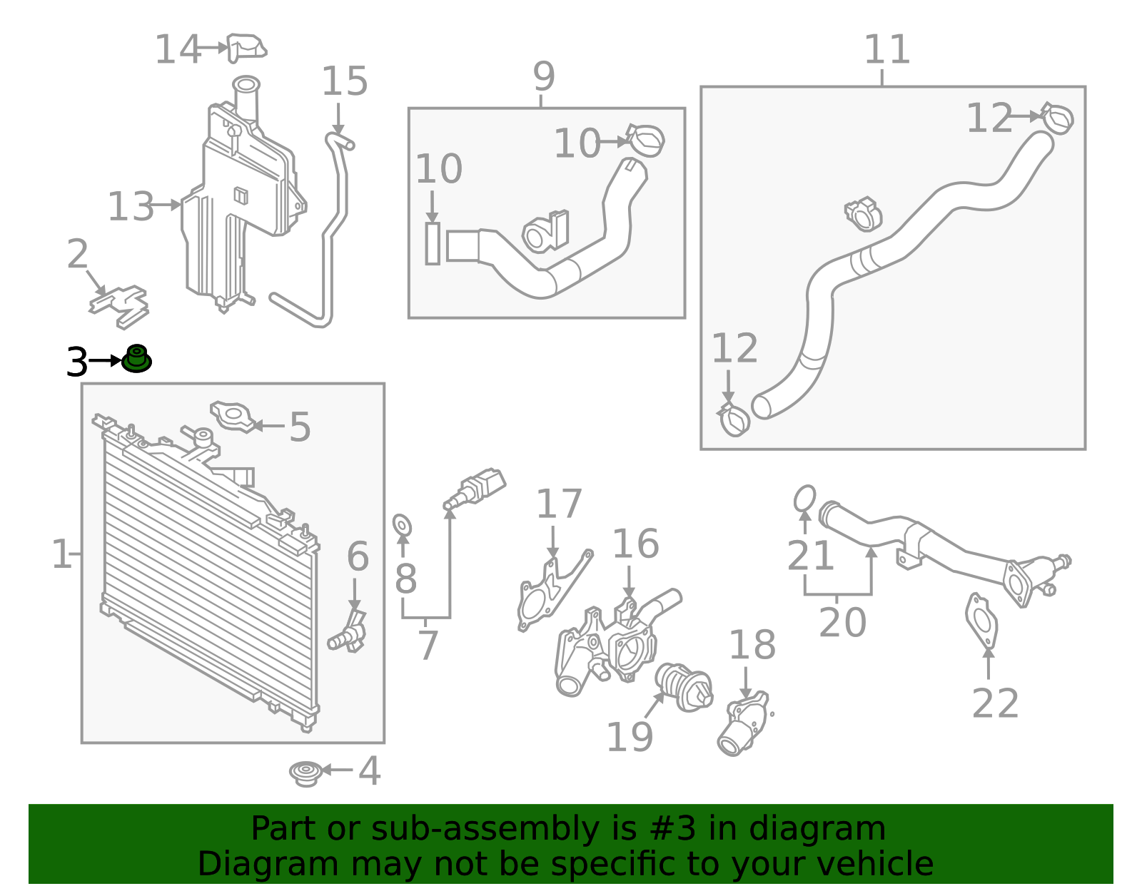 Radiator Assembly Upper Insulator - Scion (16523-WB001)