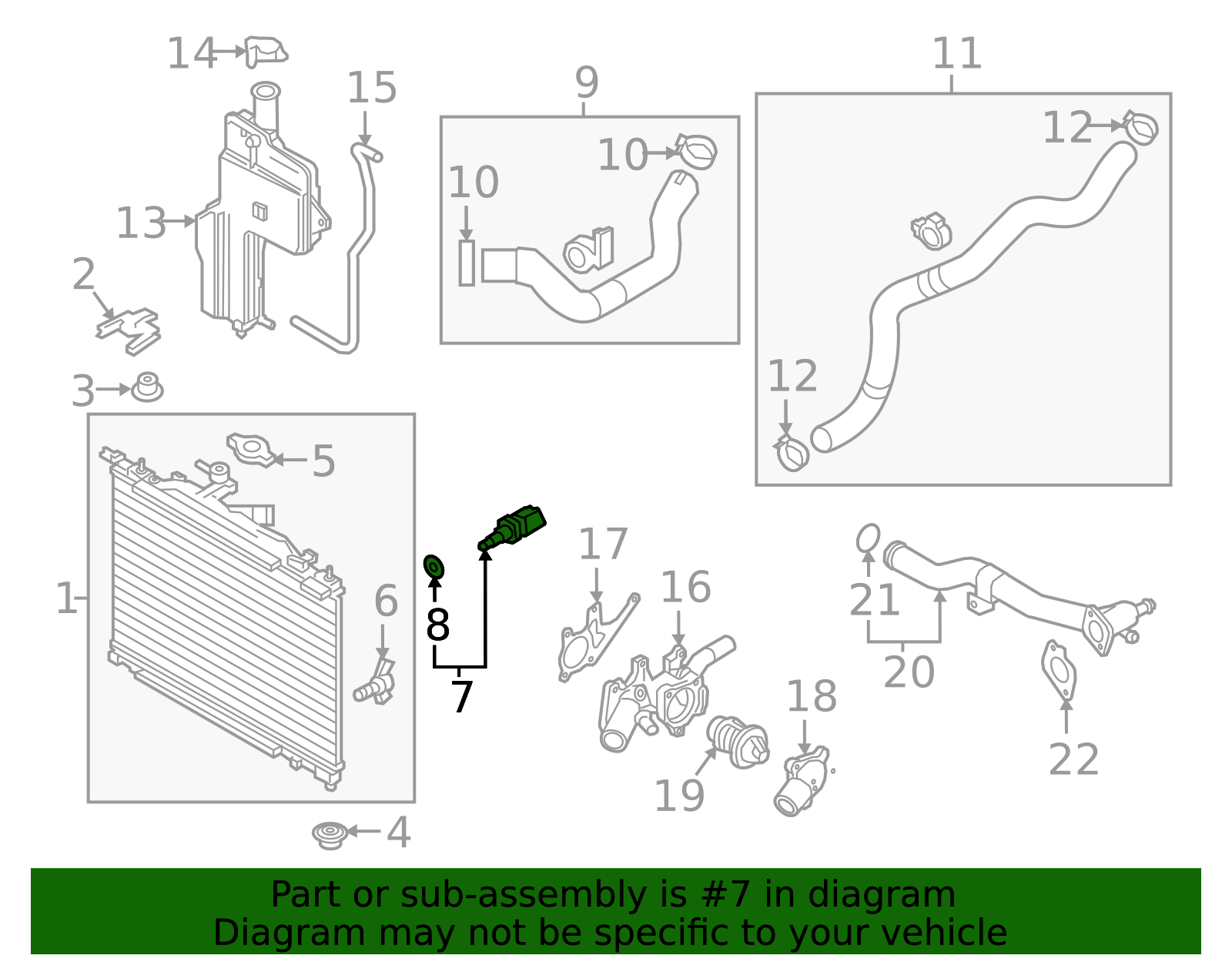 Coolant Temp Sensor - Toyota (89422-WB001)
