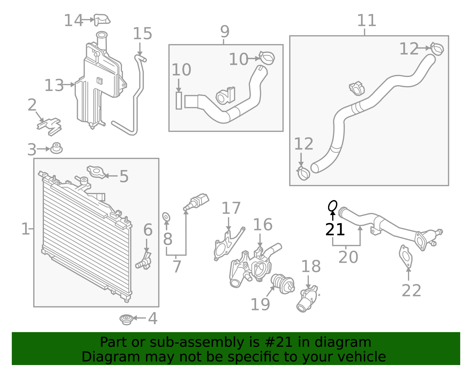 Water Outlet Pipe O-Ring - Toyota (90118-WB436)
